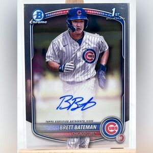 Brett Bateman 1st Bowman On-Card Auto